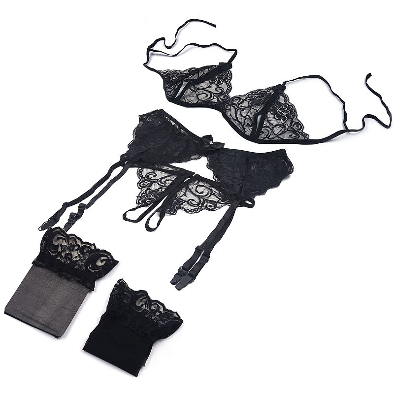 1 Set Women's Lace Lingerie, S - đánh giá và giá Garter Belt Set